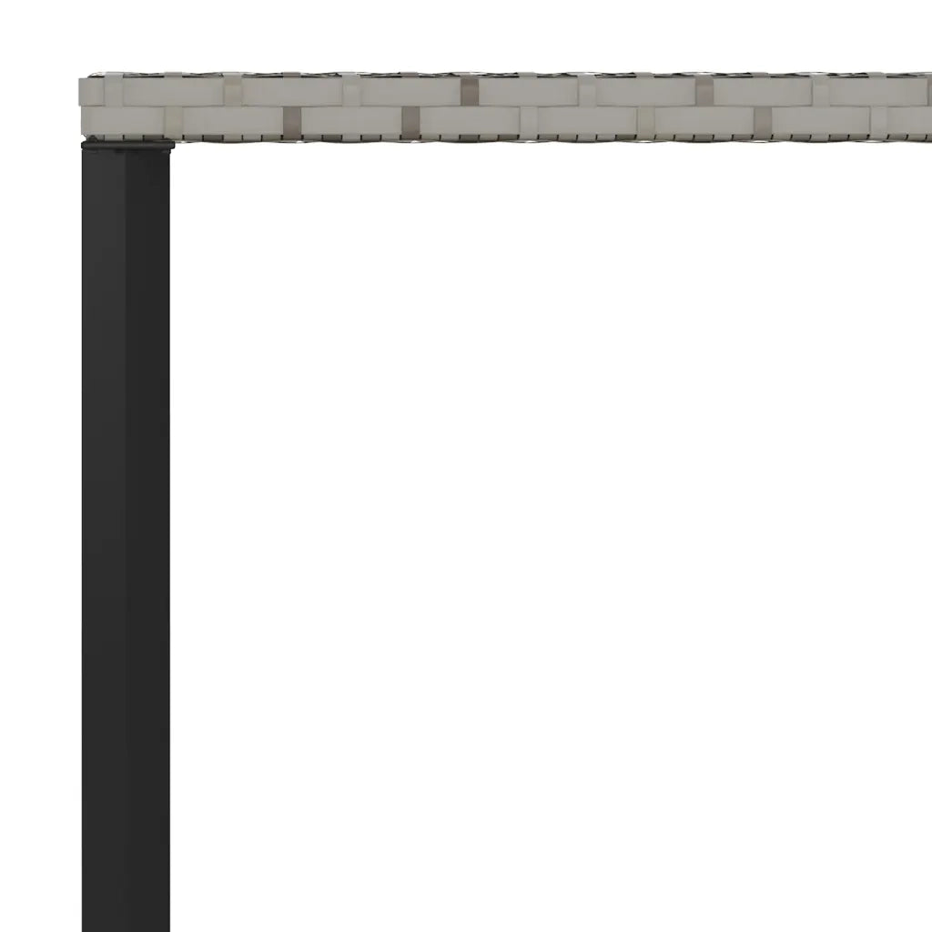 Set da Pranzo da Giardino 2 pz | Set Salotto da Giardino con Cuscini in Polyrattan Grigio