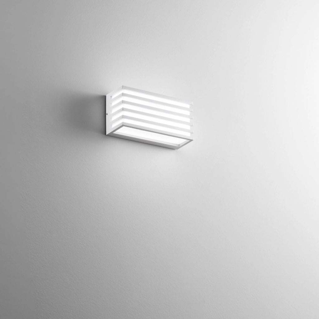 APPLIQUE BIEMISSIONE LED DUKROT BIANCA 12W 1440LM CCT 3000K / 4000K IP54 CCT 22X8X11CM