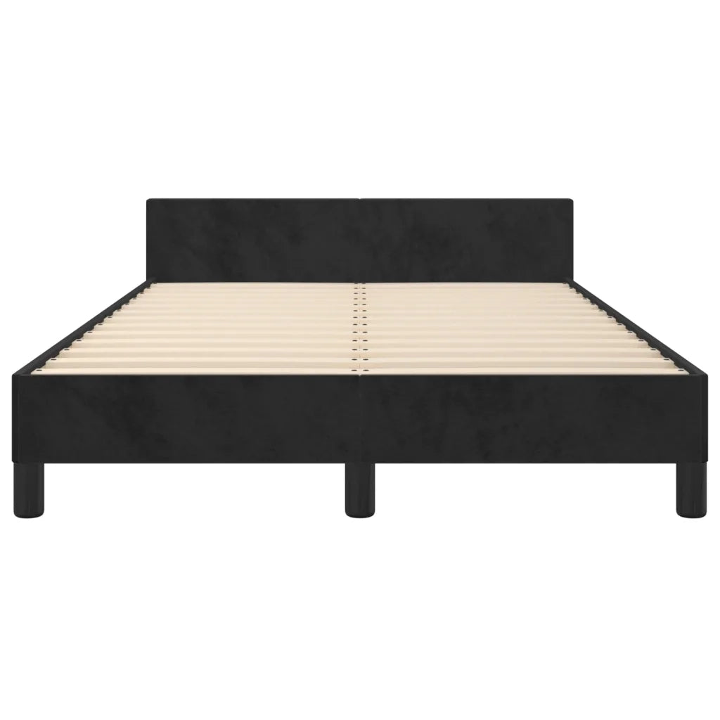 Giroletto senza Materasso Nero 120x190 cm Velluto 3270604