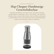 Chopper Manuale per Verdure - Facile e Rapido Affettatura - Acciaio Inossidabile - Per Aglio, Noci e Cipolle - Compatto e Efficiente -