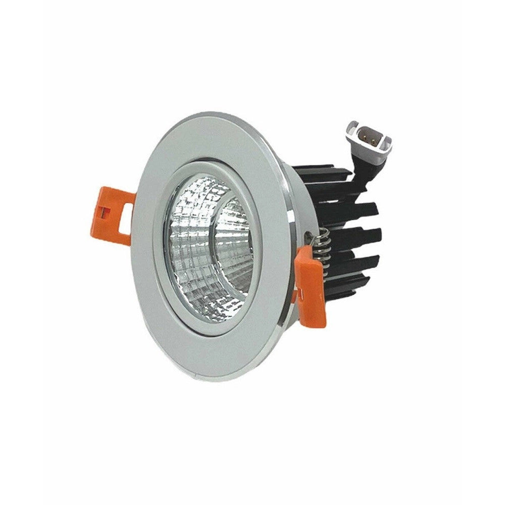 Trade Shop - Faretto Incasso Led Cob 7 Watt Luce Fredda Calda Naturale P-75 -