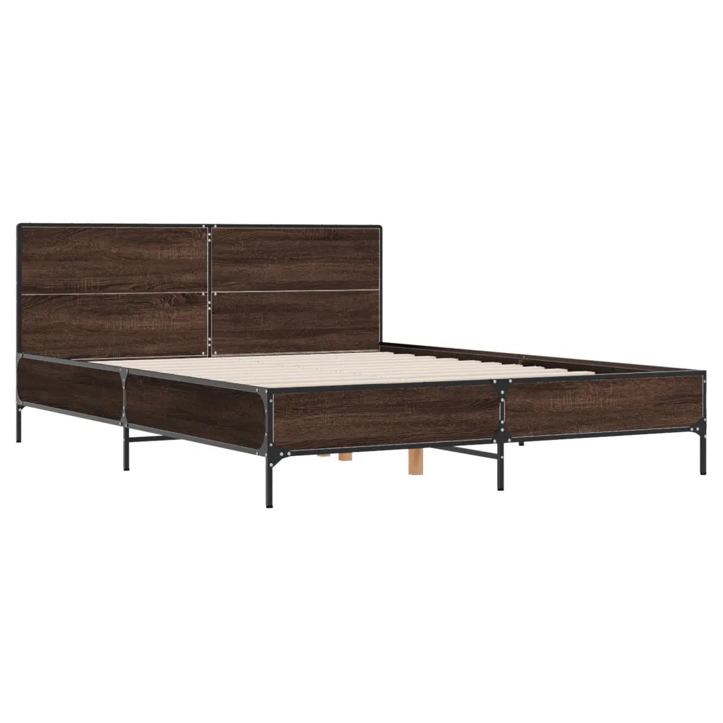 Giroletto Rovere Marrone 150x200cm in Legno Multistrato Metallo 3280006