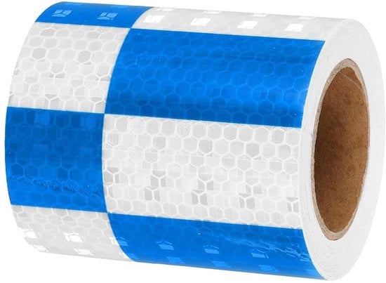 Banda riflettente per rimorchio, alta visibilità, autoadesivo, 7,6 cm x 40,5 m, etichetta di sicurezza.