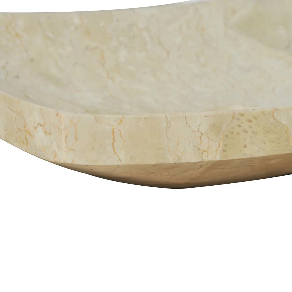 Lavandino 50x35x12 cm in Marmo Crema 142765