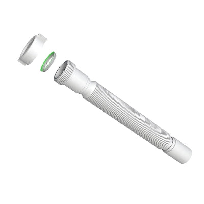 TUBO FLESSIBILE ED ESTENSIBILE C/GHIERA PLASTICA- 11/4 x D. 32 mm- BONOM- pezzi 1