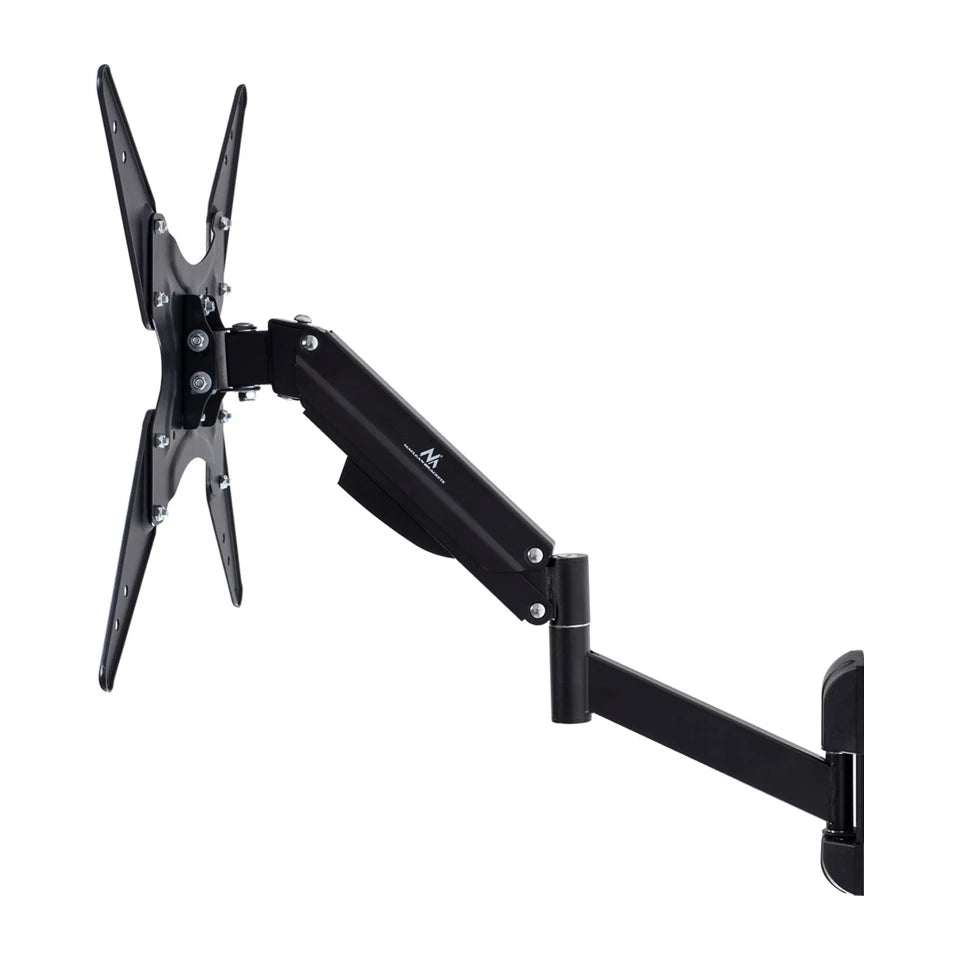 Supporto nero per TV o monitor Maclean MC-784 a molla a gas da 32 "-55" 22kg con 2 bracci
