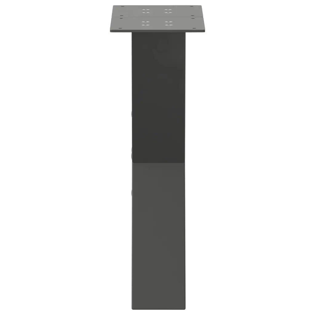 Gambe per Tavolino da Caffè a Forma di X 2 pz Antracite 28x(42-43) cm Acciaio 4012950