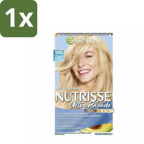 Nutrisse Ultra Blond 100 - Tintura Capillare - Biondo Extraluce - Molto Molto Biondo - Brillante - Colorante Permanente - 1 pezzo