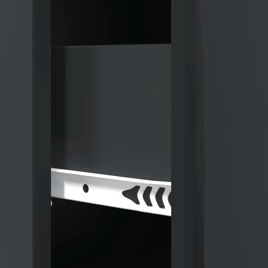 Mobile con Cassetti Nero 66 x 34,5 x 90 cm Legno ingegnerizzato 895526