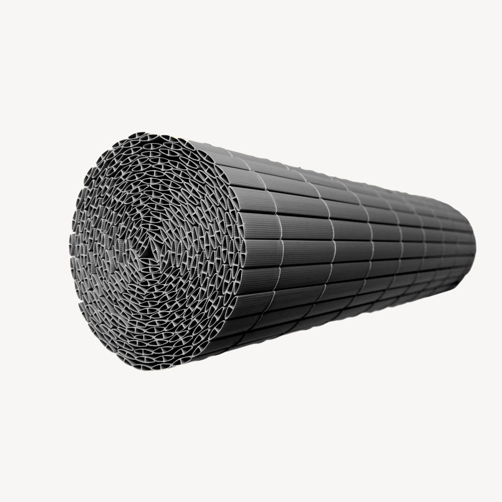 Tappeto Frangivista Cefalu in PVC Schermatura per Recinzione a Lamelle da 19 mm 100 x 400 cm - Antracite casa.pro