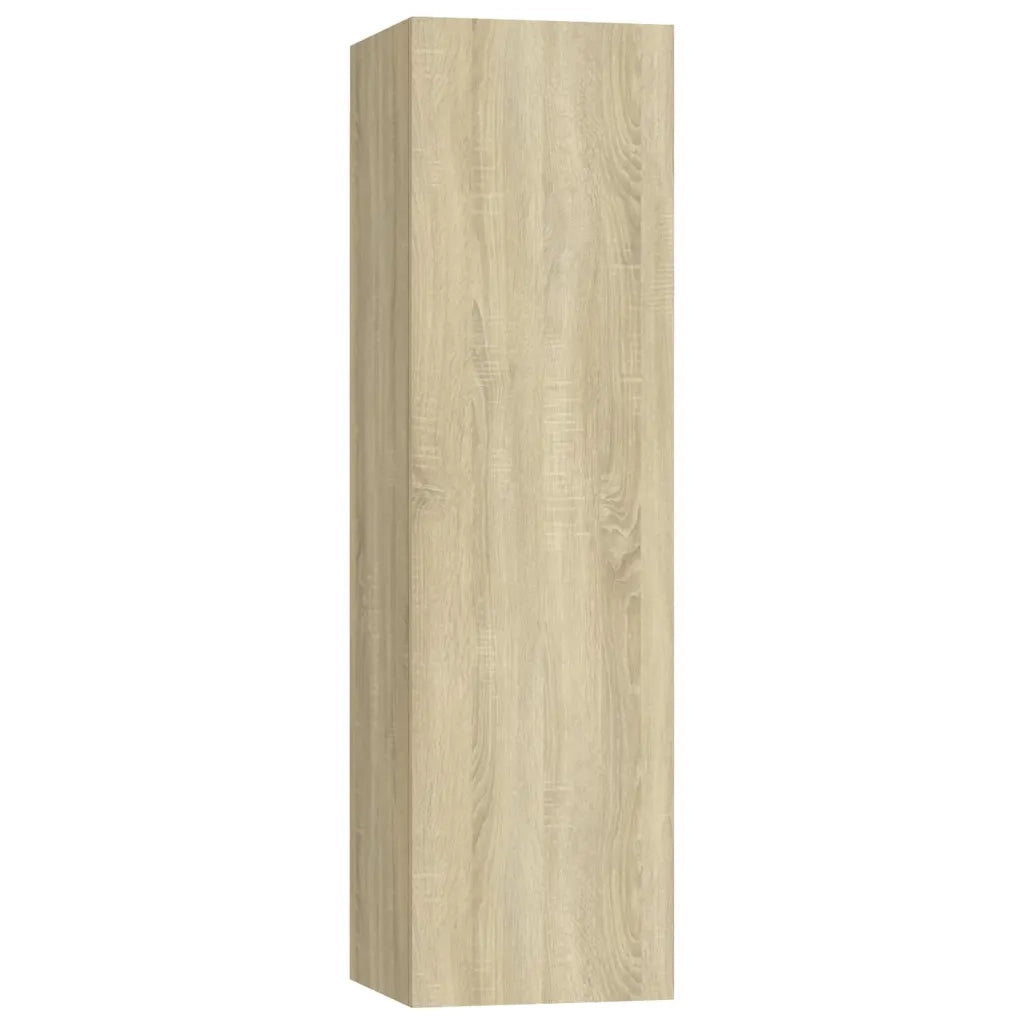 Set di Mobili Porta TV 4 pz-Credenza per TV Rovere Sonoma in Legno Multistrato 573460