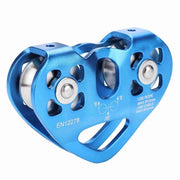 Pulley per Carrello 30KN - Doppia Guaina - Pulley di Salvataggio - Carrello per Scalata - Cavo in Acciaio - Acciaio Inossidabile - Peso Leggero e Duraturo