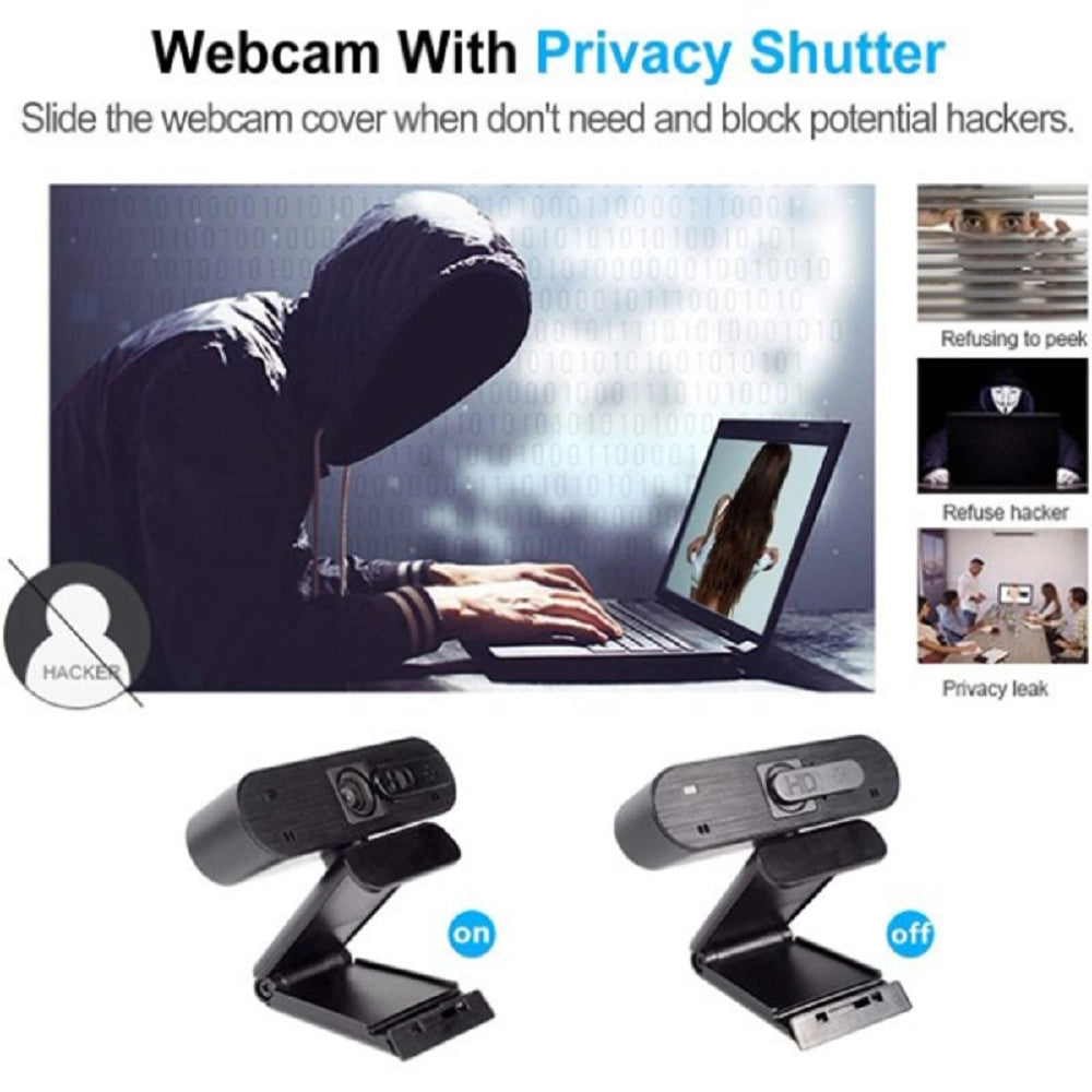 Trade Shop - Smart Webcam 4k H703 Con Microfono Integrato Per Videochiamate Trasmissioni Live -