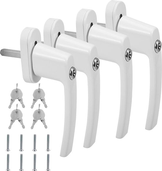 Cassa porta scorrevole - Inclusa chiave - Maniglia di chiusura porta con funzione di rotazione e apertura Wit 4X