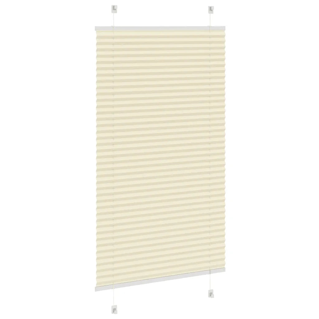 Tenda Plissettata Crema 80x150 cm Larghezza Tessuto 79,4 cm 4015292