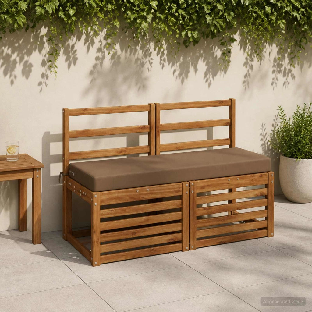 Cuscini per Panchina a 2 Pezzi SOEST 2 pz 100% Poliestere 949665