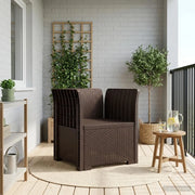 Poltrona a 1 Posto Aspetto Rattan PP Marrone 8011849
