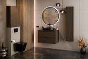 Set mobili bagno 80 cm con piano e Szafką wysoką Terra Villa 80 cm