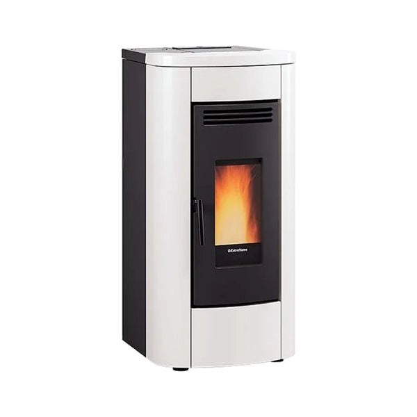 Stufa pellet extraflame 1297102 klaudia ad evo white