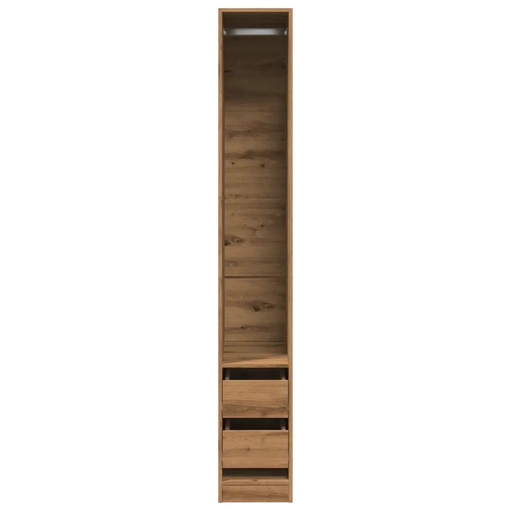 Armadio Rovere Artigianale 30x50x200 cm in Legno Multistrato 3307746