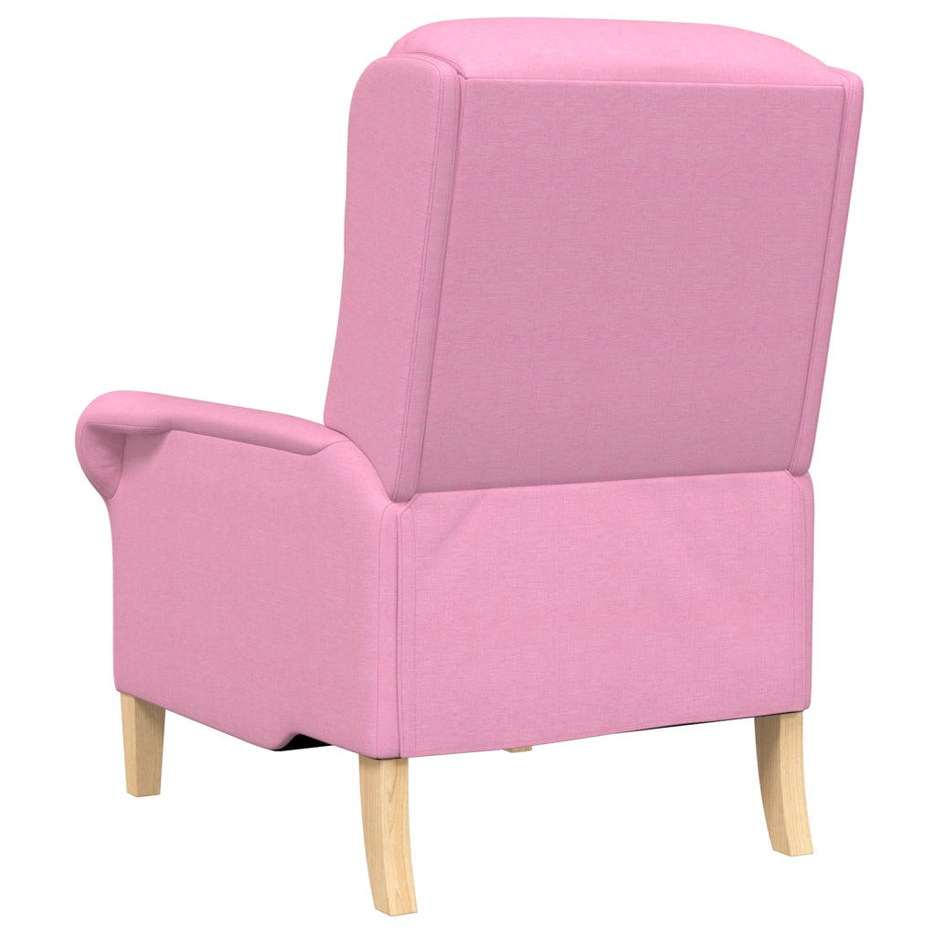 Poltrona Moderna Rosa Tessuto poliestere, Legno Media Ergonomica