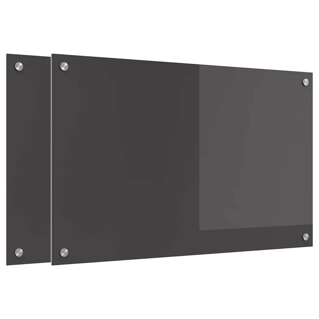 Schienale da cucina 2 pcs Grigio scuro 80 x 50 cm
