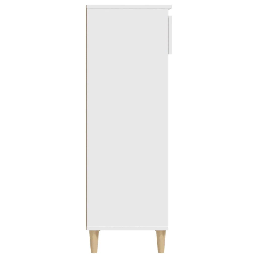 Scarpiera mobile contenitore per scarpe mobile per ingresso/corridoio/soggiorno 40 x 36 x 105 cm legno ingegnerizzato bianco 02_0021455