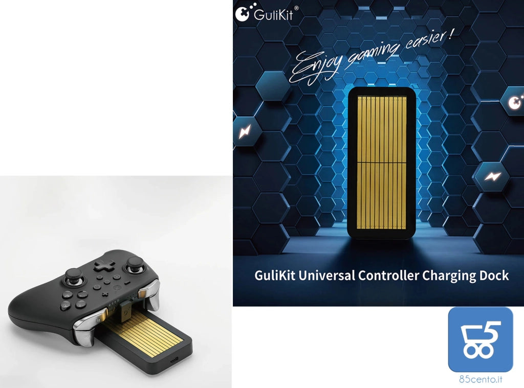 Caricabatterie GuliKit NS23 per PS5 PS4 Xbox One Switch Pro Controller di gioco Gamepad Controller universale Dock di ricarica stazione di ricarica