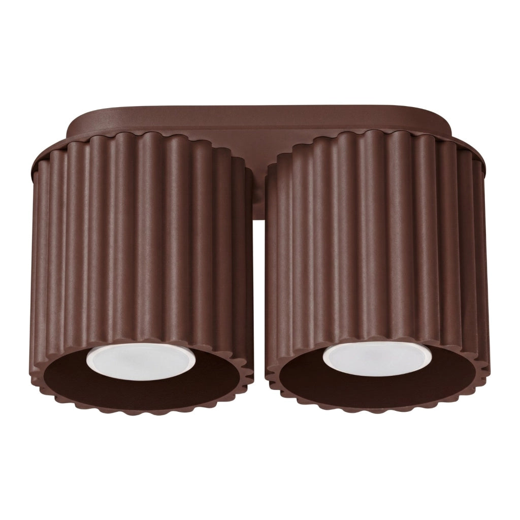 Plafoniera AURA 2 marrone GU10