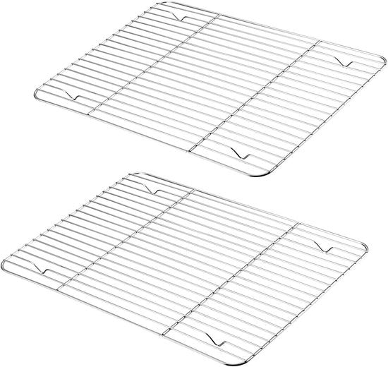 Set di raffreddamento da 2 pezzi - Acciaio inossidabile - Resistente al lavastoviglie - 29,5 x 23 x 2 cm