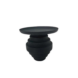 Tavolino Ø 40x35 cm Alka in Acciaio Nero