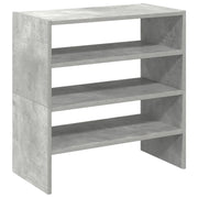 Scarpiere 2 pz | Mobile per scarpe Impilabili Grigio Cemento 60x30x30,5 cm
