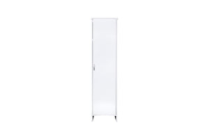 Mobile a Colonna Lavanderia da Esterno 46,5x49x182 cm in PVC Bianco