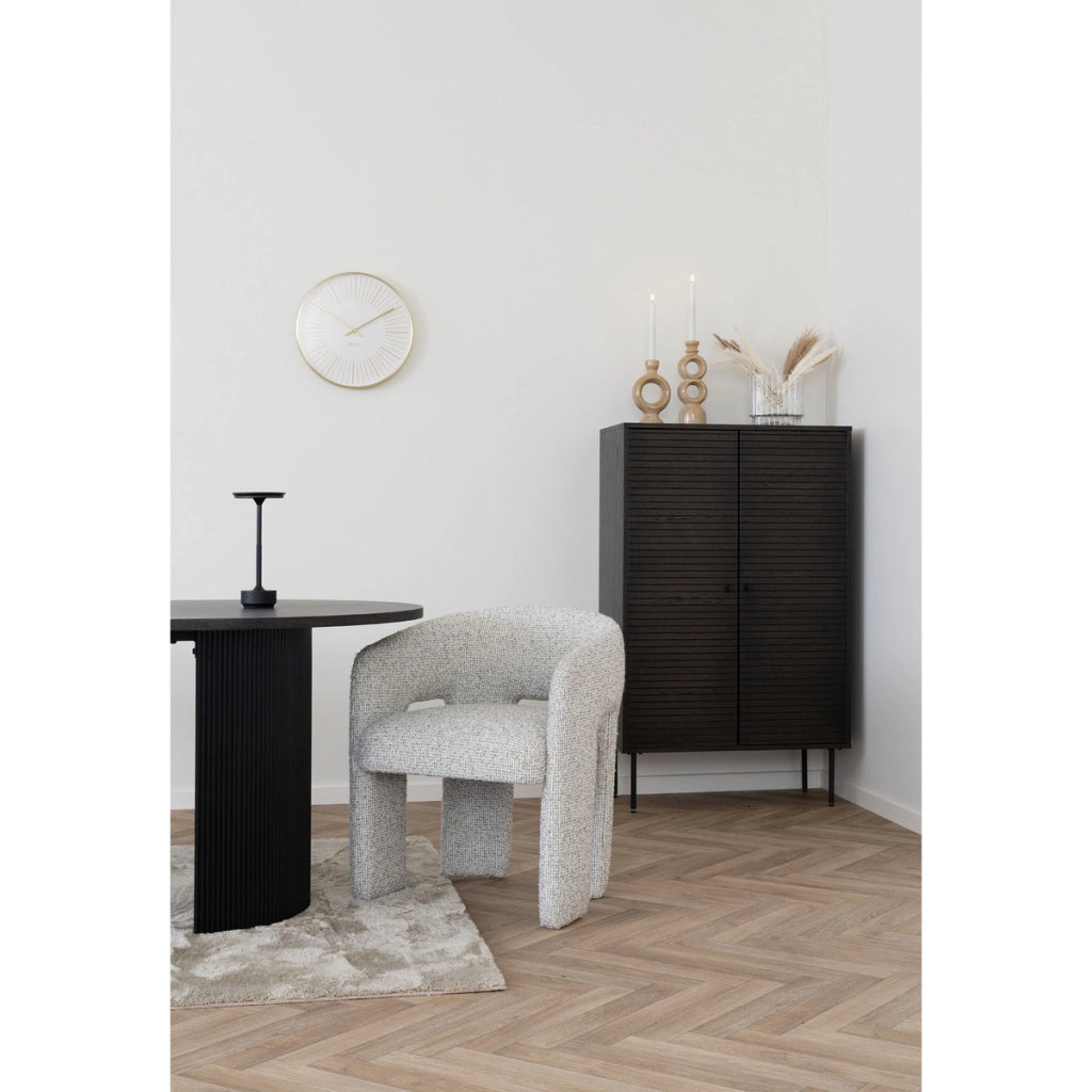 Lampada da Tavolo Lyneham, Nero, Alluminio, 13x13x28,5 cm
