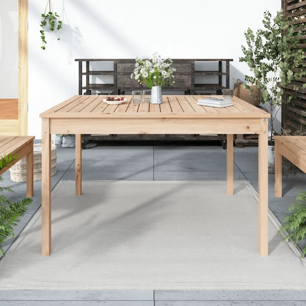 Tavolo da Giardino 121x82,5x76 cm in Legno Massello di Pinocod mxl 81993