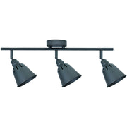 Lampada parete/soffitto orientabile 3 luci nera E14 Polux FIONA