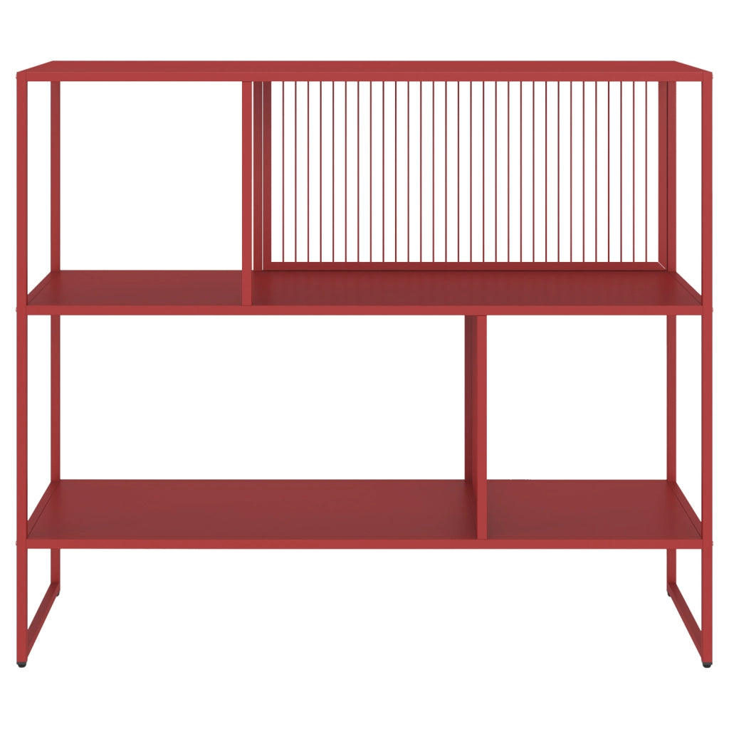 Scaffale in metallo rosso carminio EMILIA