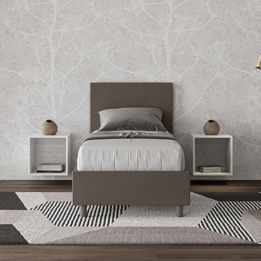 Letto Singolo 80x210 cm Senza Rete Adele Cappuccino