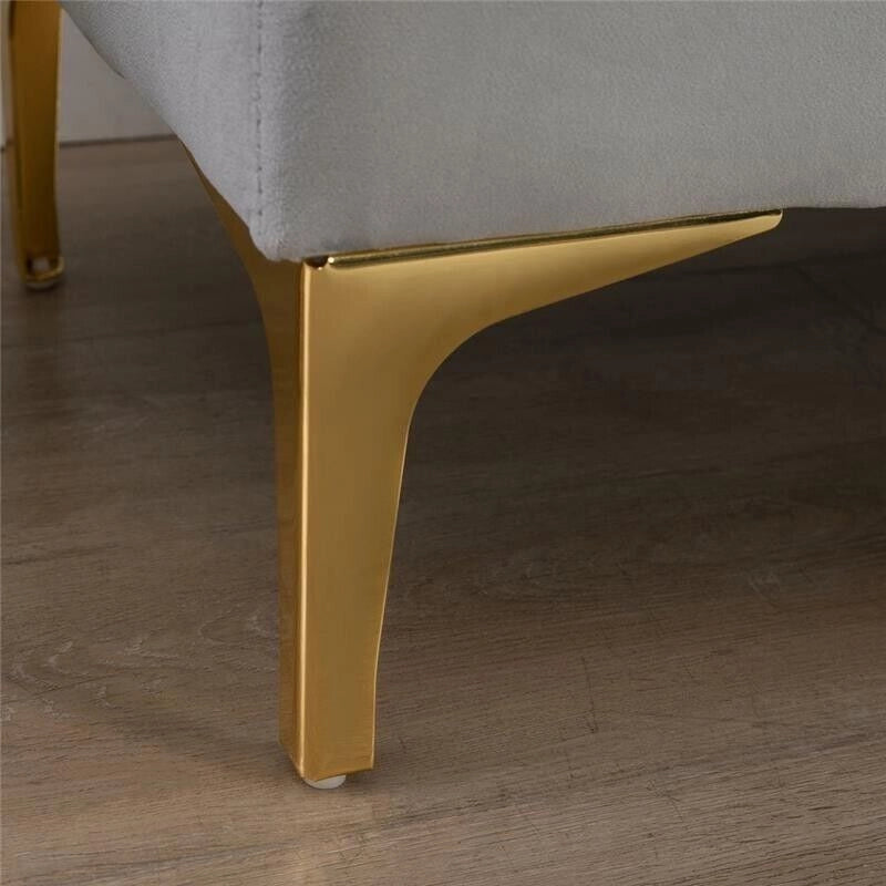 PANCA FONDO LETTO TRAPUNTATA 118X45X42 CM GRIGIO