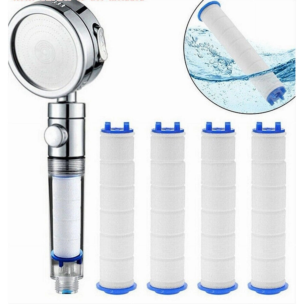 Trade Shop - Set 4 Pz Filtro Ricambio Per Doccetta Soffione Doccia Depura Acqua Bagno 87517 -