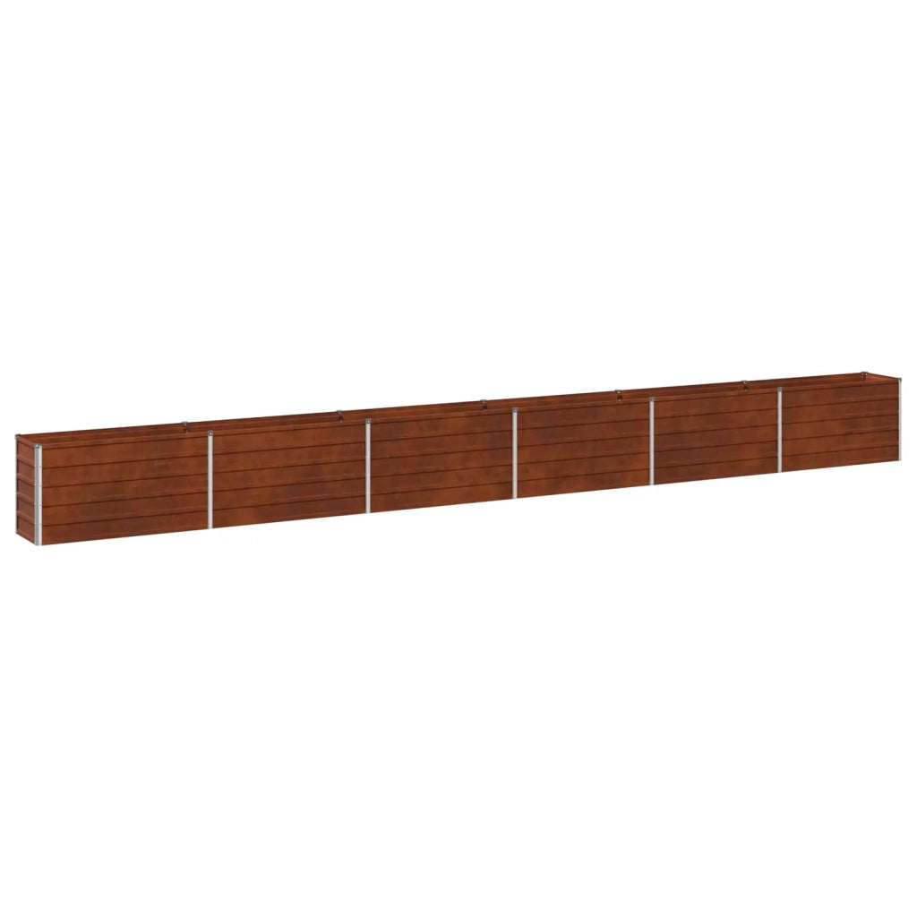 Letto rialzato da giardino Ruggine 600 x 40 x 55 cm cartone 8006303