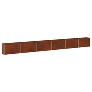 Letto rialzato da giardino Ruggine 600 x 40 x 55 cm cartone 8006303