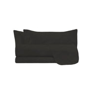 Set Lenzuola Matrimoniale Sopra Sotto e 2 Federe Linea Water Washed Marrone