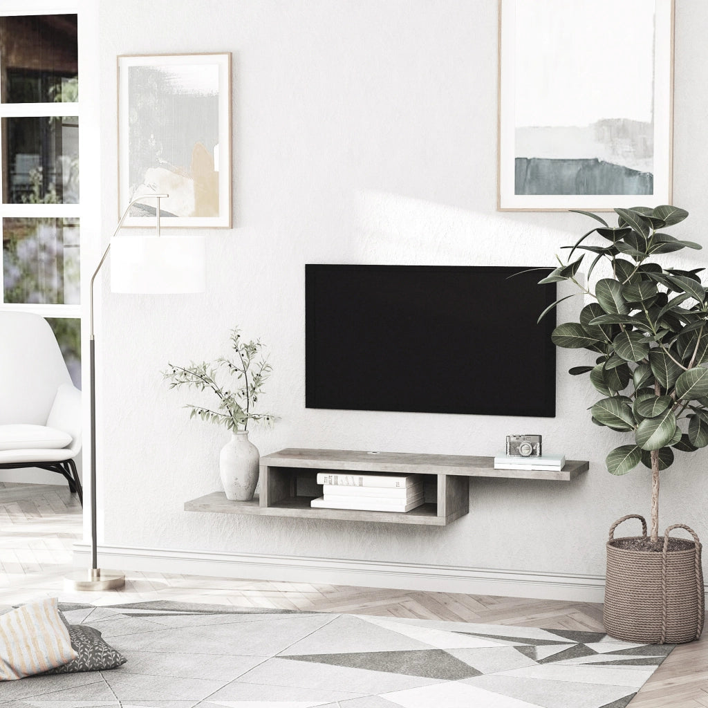 Mobile TV Muro Parete Soggiorno ¨C Zephmum ¨C Grigio