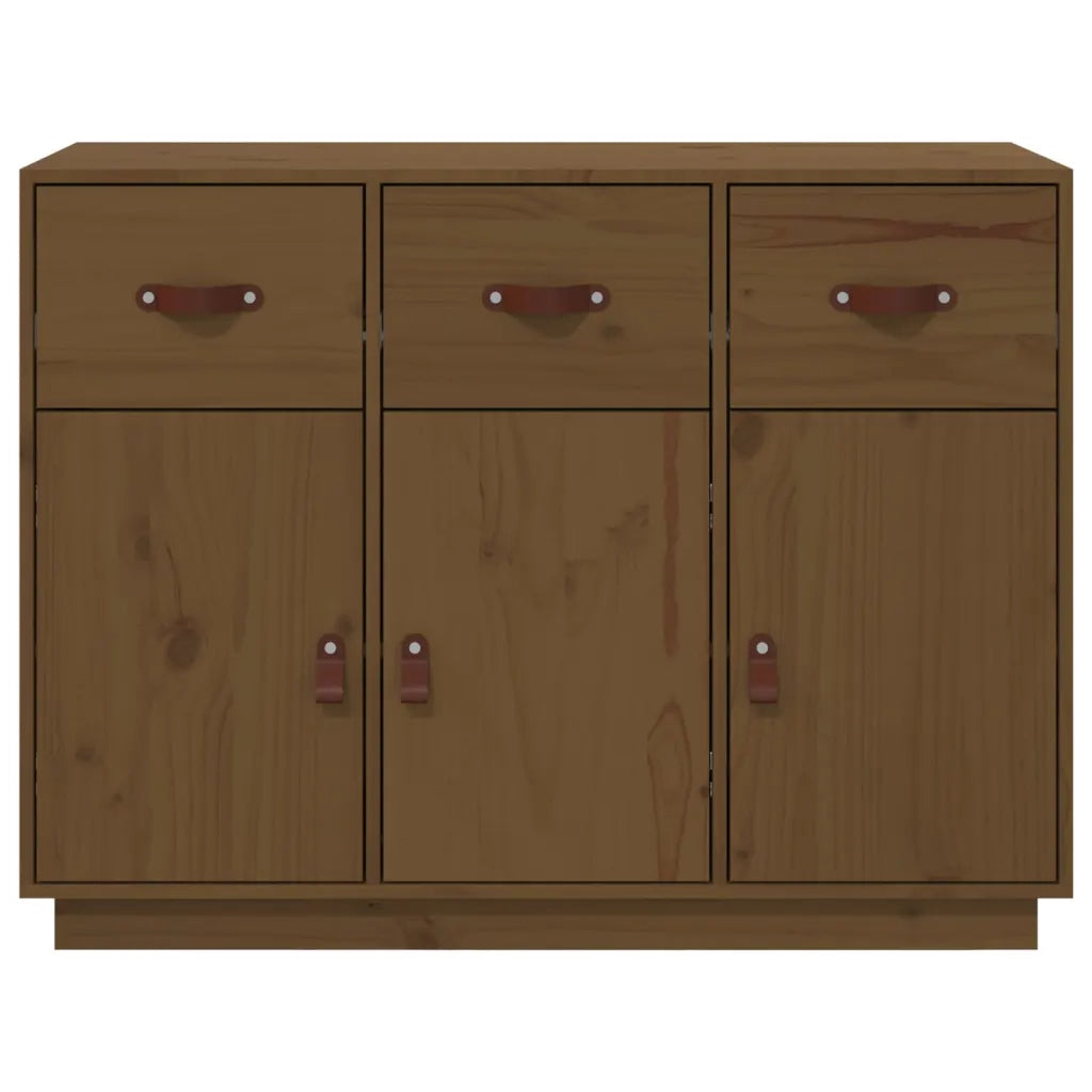 Credenza ambra 100x40x75 cm in Legno Massello di Pino