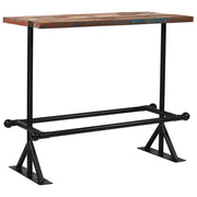 Set da Bar 5 pz in Legno Massello di Recupero Multicolore 245399