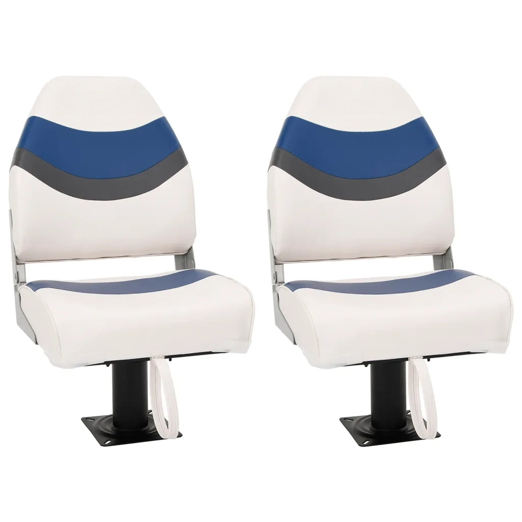 Set Sedile da Barca Pieghevole 4 pz con Schienale Alto 3284313