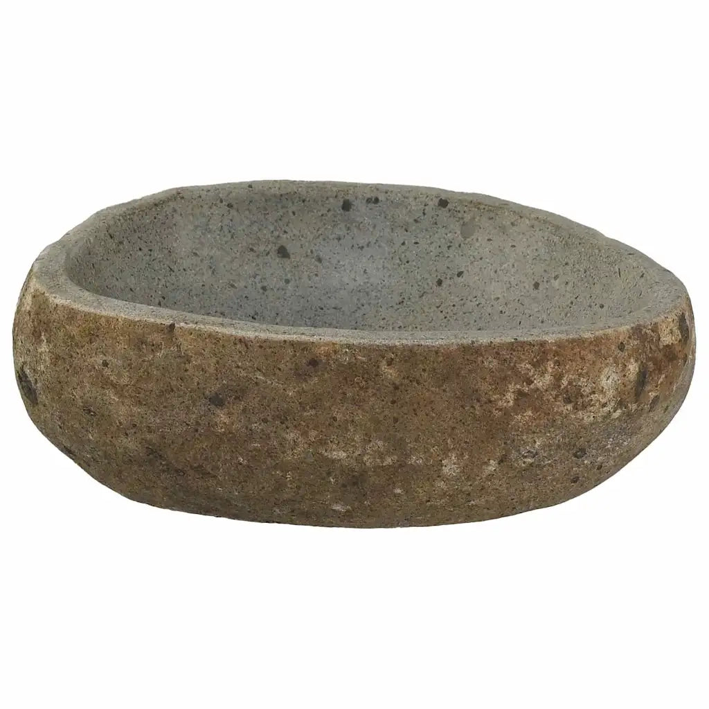 vidaXL Lavabo Grigio chiaro (30-37) x (25-30) x 12 cm Pietra di Fiume