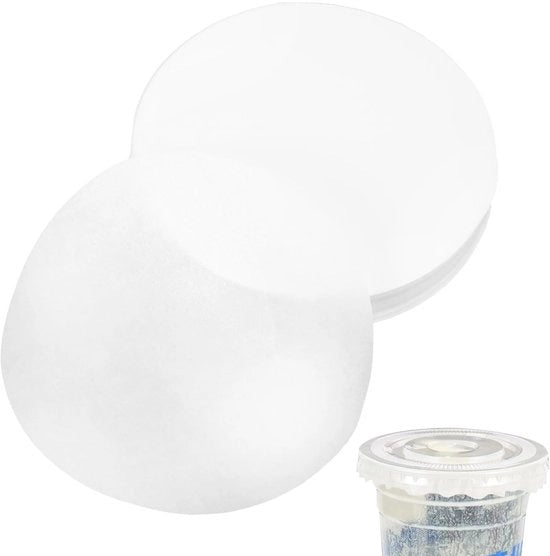 Papier di sigillatura 500 fogli - Resistente alle sostanze chimiche - Sigillatura per bevande da buttare - Film anti-bollore per bicchieri - Diametro 13 cm - Adatto per bevande calde/fredde - Film di protezione per bicchieri