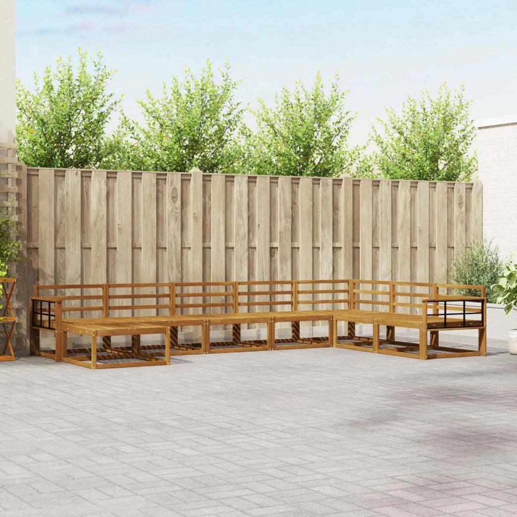 Set di divani da esterno 8 pcs Naturale